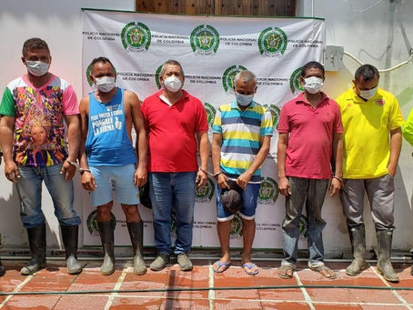 SEIS PRESUNTOS DELINCUENTES DEDICADOS AL ABIGEATO EN LA REGIÓN SUR DEL MAGDALENA, FUERON CAPTURADOS 