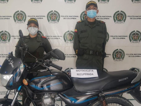 En Aracataca y Fundación la Policía recupera 2 motocicletas que habían sido hurtadas en Barranquilla