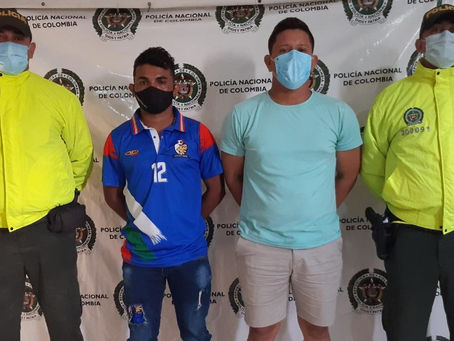 Dos capturados por hurto calificado y agravado en Tres Esquinas, Pueblo Nuevo