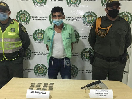 Cayó con un revólver y marihuana en zona rural de San Sebastián, cuando intentó robar a un ciudadano