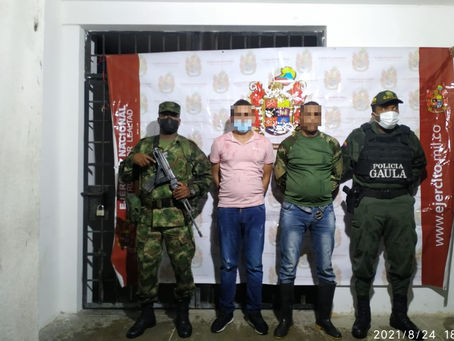Capturados dos presuntos integrantes del GDO – Los Pachenca en Magdalena