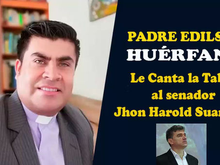 El Padre Edilson Huérfano, le canta las verdades al senador Jhon Harold Suarez Vargas, Cali.