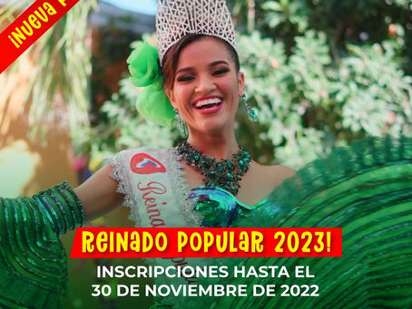 Mañana cierre de inscripciones al Reinado Popular 2023