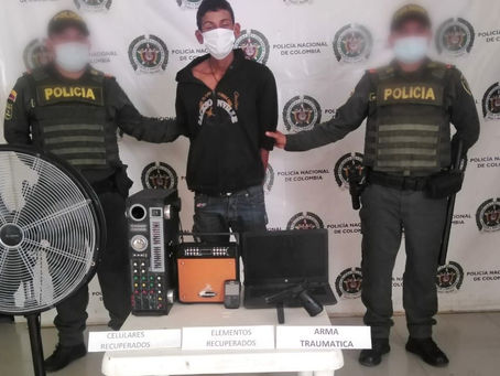 Policía frustró robo a una vivienda en El Banco y capturó al delincuente