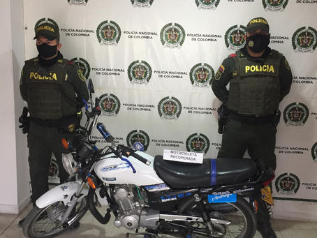 Policía en la lucha frontal contra el hurto de automotores recuperó 2 motocicletas en Fundación