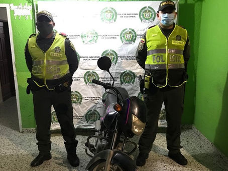 En Tenerife, El Banco, Salamina y Aracataca, recuperadas cuatro motocicletas hurtadas 