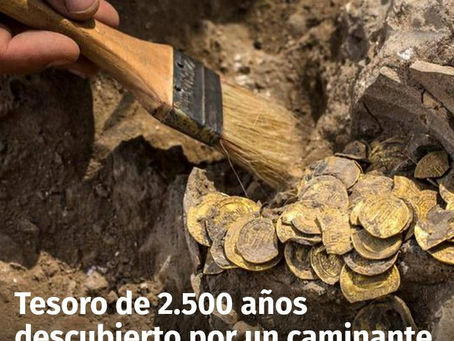 Un caminante encuentra un tesoro de más de 2.500 años de antiguedad que estaba a la vista de todos