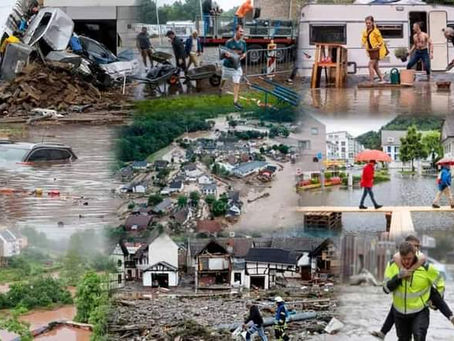 ¡Europa bajo agua! 137 muertos y 1,322 desaparecidos por inundaciones en seis países.