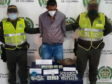 Capturado presunto expendedor de drogas en Santa Bárbara De Pinto-Magdalena