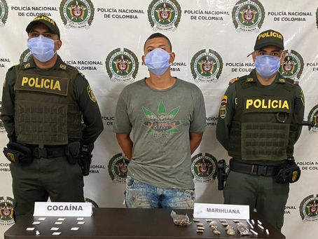 CARGABAN CERCA DE 300 DOSIS DE MARIHUANA Y COCAÍNA LISTAS PARA SU DISTRIBUCIÓN