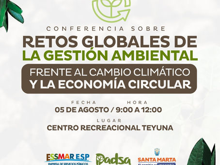 Essmar y Dadsa realizarán conferencia de Gestión Ambiental Frente al Cambio Climático