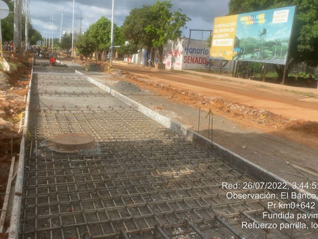 Por fin, los banqueños esperaban reemplazo de pavimento en la avenida de El Banco, va a toda marcha.