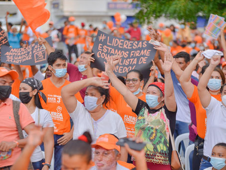 Plato palpitó con arrollador recibimiento a candidatos de Fuerza Ciudadana a Cámara y Senado