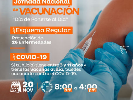 ¡Todos a la Jornada Nacional de Intensificación de Vacunación!