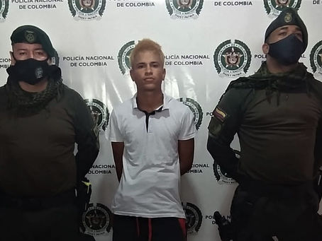 Dos venezolanos se enfrentaron a la Policía y fueron capturados con arma de fuego en Fundación