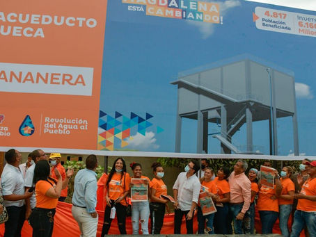 Agua las 24 horas, 10 colegios y 3 puestos de salud, las grandes obras de Caicedo para Zona Bananera