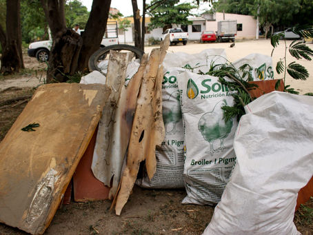 Inició construcción de huerta con el programa Ecobarrios en Cantilito