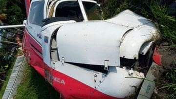 Accidente aéreo cae avioneta sector «La Condesa», Soledad