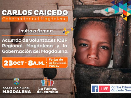 Gobernación del Magdalena e ICBF firmaran acuerdo de voluntades contra la lucha a la desnutrición