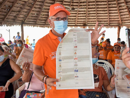 Miles de magdalenenses tiñen su corazón de naranja para cambiar a Colombia