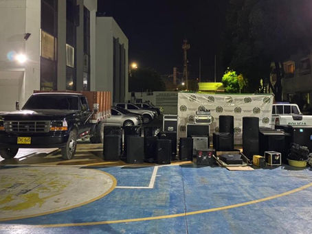 Autoridades recuperaron equipos de una agrupación musical en Riohacha que habían sido hurtados.