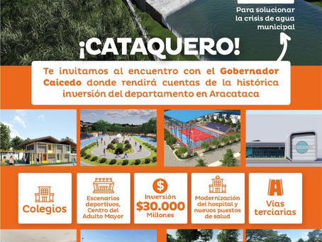¡Histórica inversión! Caicedo designa $20 mil millones para solucionar crisis de agua en Aracataca
