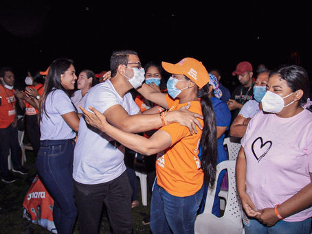 Con aguacero cerró en El Banco candidatos de Fuerza Ciudadana en histórico cierre de campaña