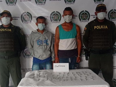 Ejecutando el 'Plan 100 contra el microtráfico' Policía captura a 2 presuntos jíbaros en El Dificil