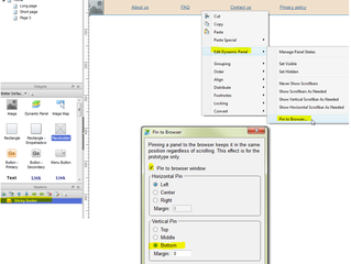 How to create a sticky footer