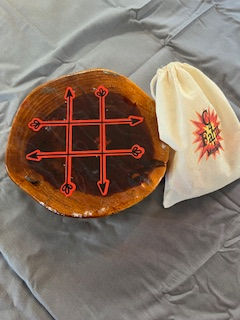 Tic Tac Toe Cedar Red with Black