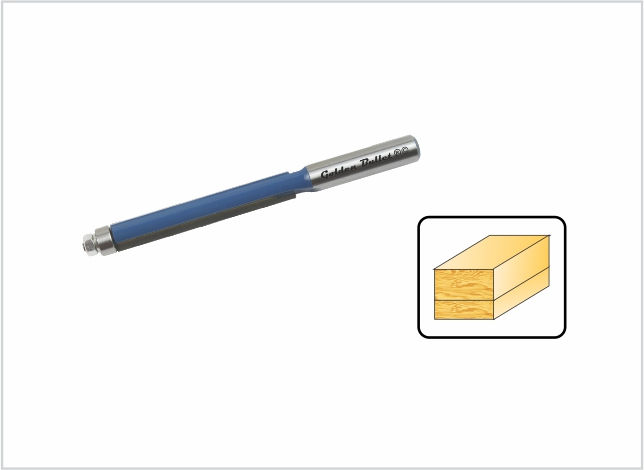 Router Bit - FLUSH TRIM BIT WITH BEARING (50mm Long) | KITTCO