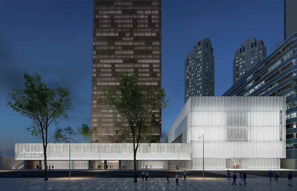 Новий Центр Помпіду Ханва в Сеулі
рендер: Wilmotte & Associés