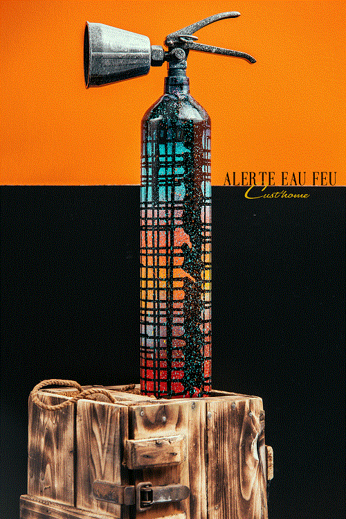 ALERTE EAU FEU - Extincteur Design - BY-PAULINE