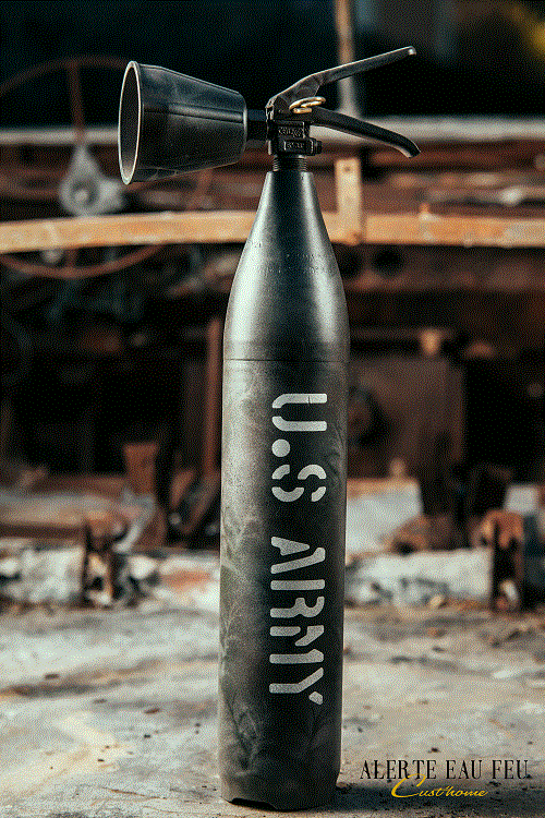 ALERTE EAU FEU - Extincteur Design - US ARMY