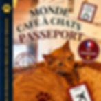 Monde Cafés à Chats Passeport, journal imprimable pour suivre et noter les cafés à chats du monde entier