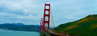 Scenic view of the Golden Gate Bridge in San Francisco, California, showcasing the iconic landmark and coastal landscape.