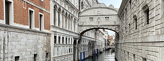 Bridge of Sighs in Venice, Italy, overlooking the historic canal and showcasing one of Venice's most iconic architectural lan