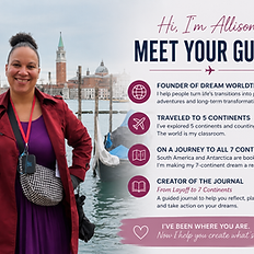 Allison Coleman in Venice, founder of Dream Worldtrotter and creator of the From Layoff Strategy Session.