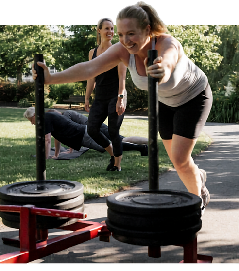 Strength training class at VBC Fitness Victoria BC