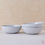 Thumbnail: Střední nízké misky v bílé kraklované glazuře