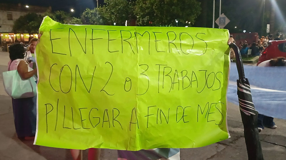 Empleados públicos se movilizaron por un "sueldo digno"