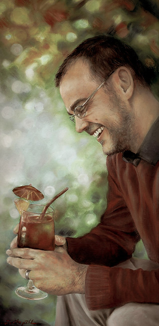 oil paiting portrait, Juanita Pohl