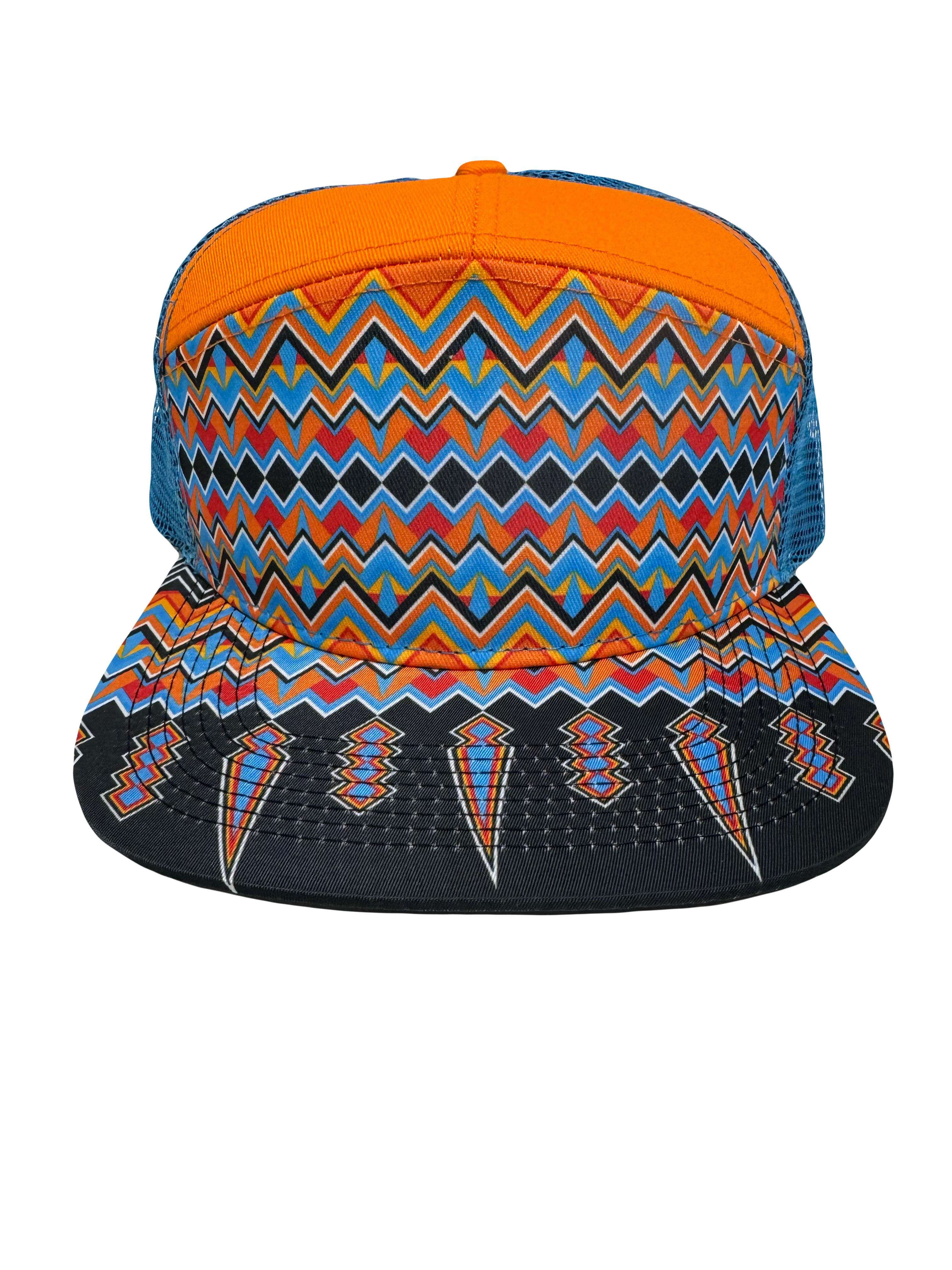Rock'n LM Tribal Design 001 7-Panel Snapback