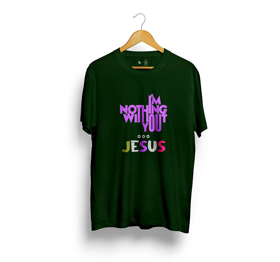 Thumbnail: I'm Nothing Without Jesus T-shirt