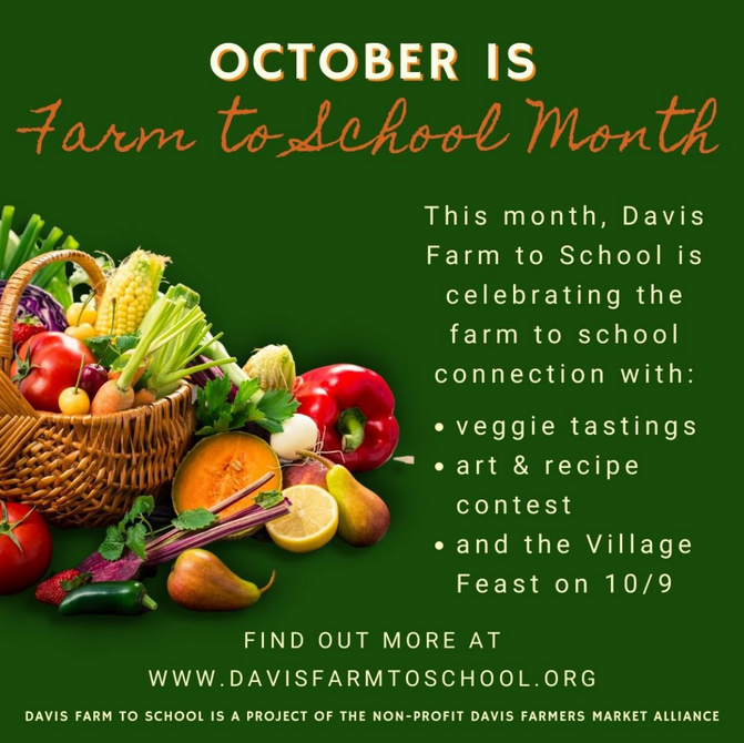 October is Farm to School Month!