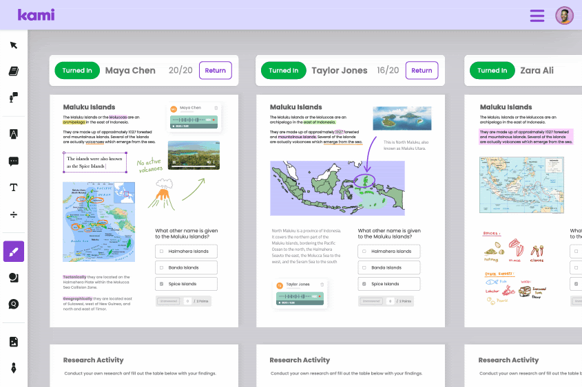 💜Grade ALL work on one screen with KAMI💜