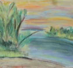 chalk pastel drawing