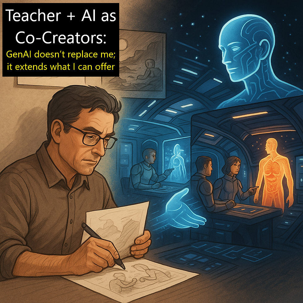 Teacher + AI as Co-Creators: GenAI doesn’t replace me; it extends what I can offer