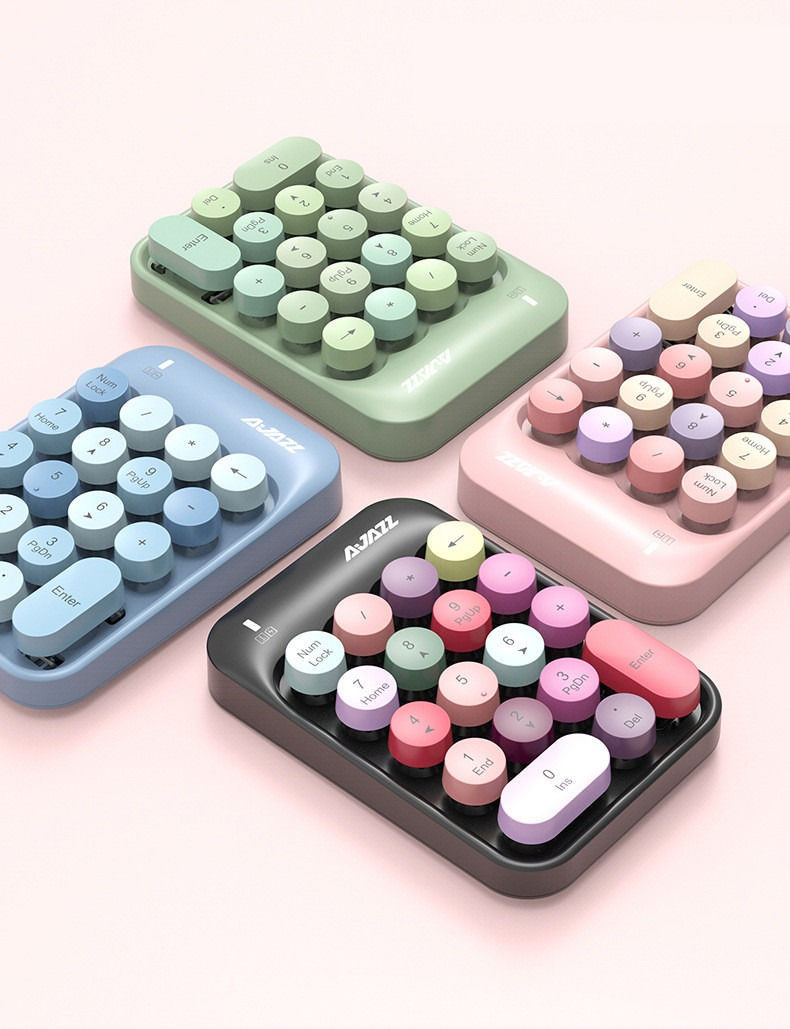 Miniatura: Mini Wireless Numeric Keyboard - Chocolate Keycaps