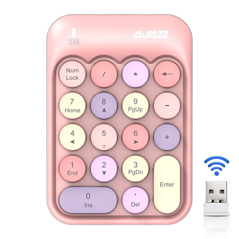 Miniatura: Mini Wireless Numeric Keyboard - Chocolate Keycaps